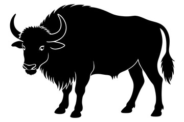 Buffalo Silhouette vector illustration