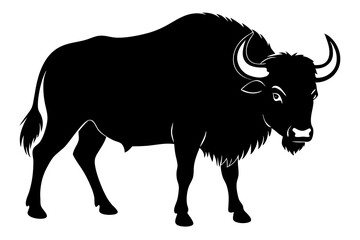 Buffalo Silhouette vector illustration