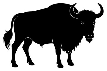 Buffalo Silhouette vector illustration