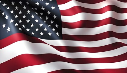 Stars and Stripes: A Close-Up View of the American Flag