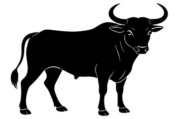Bull Silhouette vector illustration