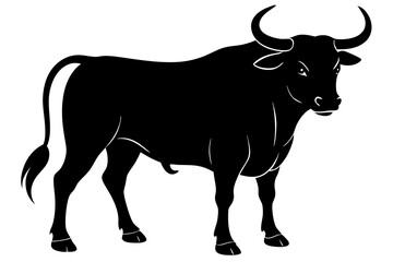 Bull Silhouette vector illustration