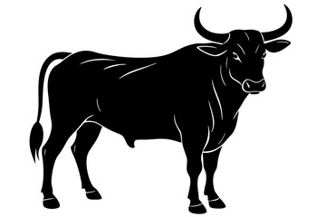 Bull Silhouette vector illustration