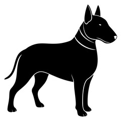 Bull Terrier Silhouette vector illustration