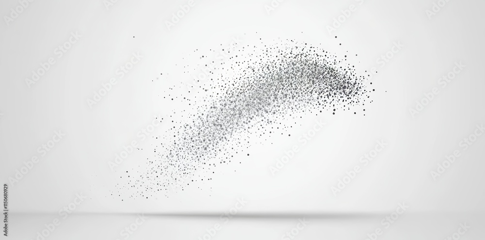 Poster abstract blue digital plexus with interconnected dots, isolated against a technological background t