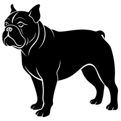 Bulldog Silhouette vector illustration