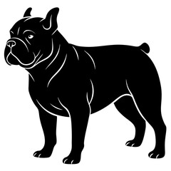 Bulldog Silhouette vector illustration
