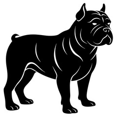 Bulldog Silhouette vector illustration