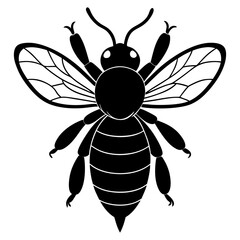 Bumble Bee Silhouette vector illustration