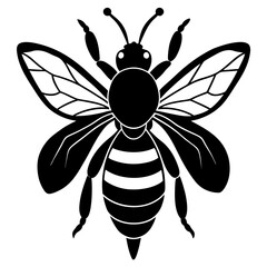 Bumble Bee Silhouette vector illustration