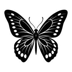 Butterfly Silhouette vector illustration