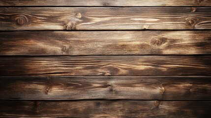 Fototapeta premium Vintage dark wooden planks with moss stains in natural setting