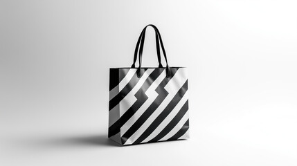 Fototapeta premium Modern designer bag in black and white tones
