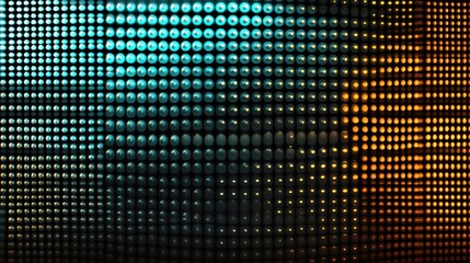 Pulsating light spheres on dynamic digital grid with gradient patterns