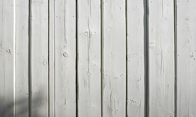 A minimalist approach with white wooden panels and subtle textures