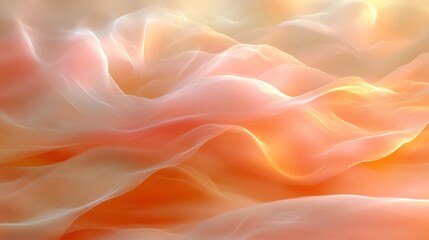 Fototapeta premium Abstract Orange and White Wave Pattern Design