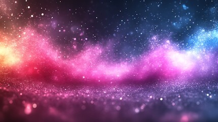 Obraz premium Abstract Colorful Glitter Background With Sparkling Lights