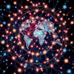 Celestial Blueprint: Earth Amidst Quantum Internet Traffic