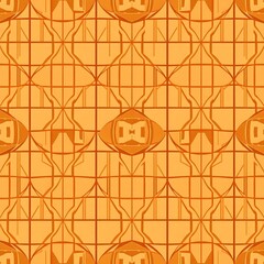 Fototapeta premium Amber Hues Geometric Pattern 