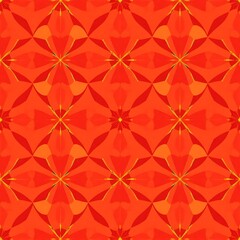Red and Orange Geometric Pattern: Vibrant and contemporary, this seamless pattern features an intricate design of red and orange shapes, creating a dynamic and visually captivating texture.
