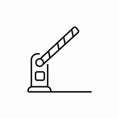 gate barrier icon sign vector