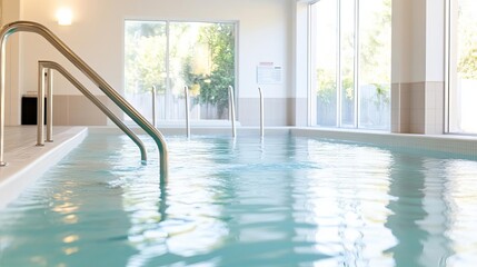 Therapy pool session for joint pain relief, comprehensive care, aquatic healing