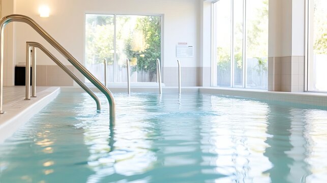 Therapy pool session for joint pain relief, comprehensive care, aquatic healing