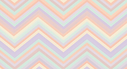 Pastel chevron pattern. Colorful geometric stripes. Diagonal abstract background design.