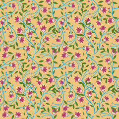 Ikat floral seamless pattern. Embroidery , print striped ornament floral. Texture textile background vector illustration ornate elegant luxury vintage retro style.