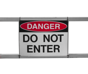 Do not enter road sign