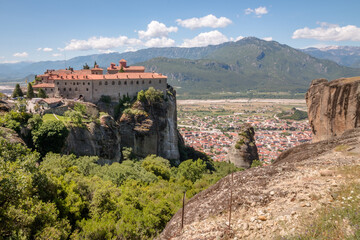 Obraz premium Views of the Meteora monasteries in Greece