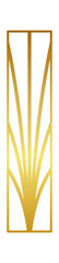 Golden decorative element artistic design
