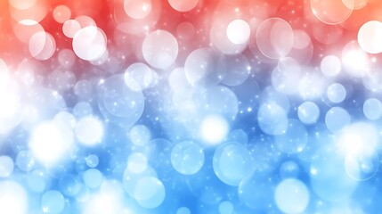 Fototapeta premium Abstract Background With Red And Blue Bokeh Lights