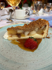 Apple Pie With a Strawberry