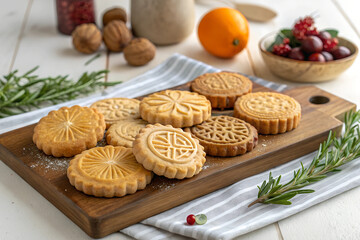 cookies with cinnamon and nuts