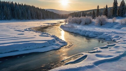 Winter magic: snowy landscapes, mountains, forests, frozen lakes, and cozy cabins — a fairytale of nature in every moment.
