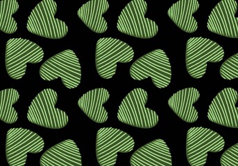 Valentine hearts seamless 14 February love pattern for wrapping paper