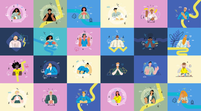 Creative Workspace: Video Conference, modern flat vector concept illustration of person engaging in virtual business meeting Connectivity, collaboration, digital interaction, remote work, productivity