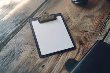 Realistic ID card mockup with a blank photo and name identifier template.