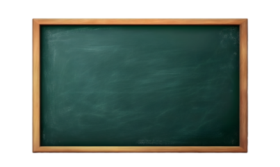 High-Quality Blank Chalkboard with Wooden Frame for Educational Use, Teaching Aid, or Copy Space