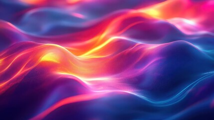 Abstract light patterns with vibrant colors, soft lighting, dynamic energy