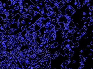 Abstract blue and black liquid ripple pattern background