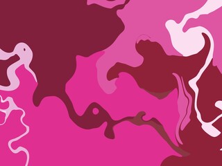 Abstract pink and maroon liquid marble background
