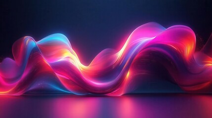 Creative typography with vibrant lighting, sleek design, dynamic energy