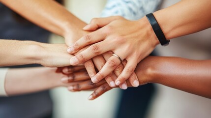 Hands Joined Together: A Symbol of Unity and Teamwork