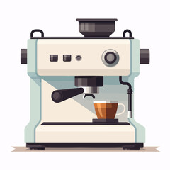 Modern flat design coffee machine icon for websites and apps