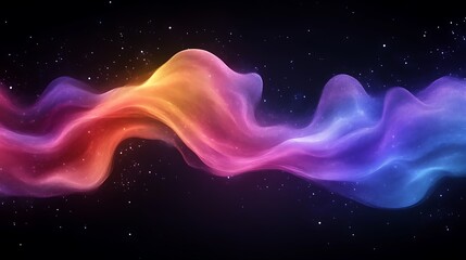 Obraz premium Cosmic Nebula Swirling Colors Across Dark Space