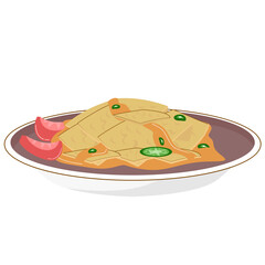 Crispy Nachos and Cheese Vector Design for Snack Enthusiasts