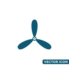 Simple Fan Icon Design Template