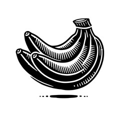 Vintage Bananas Illustration 